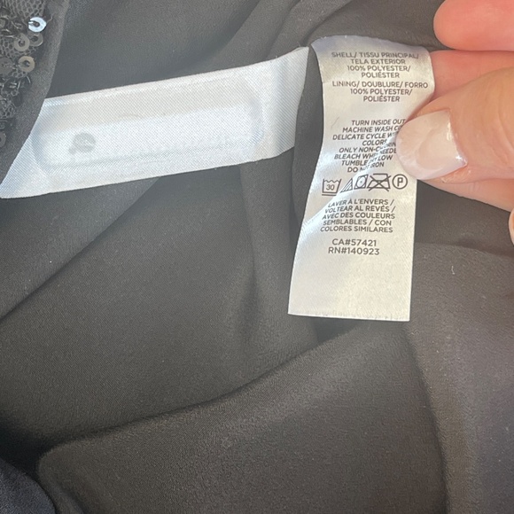 Loft Black Sequin Jogger Pant Sz M NWOT - Picture 6 of 7